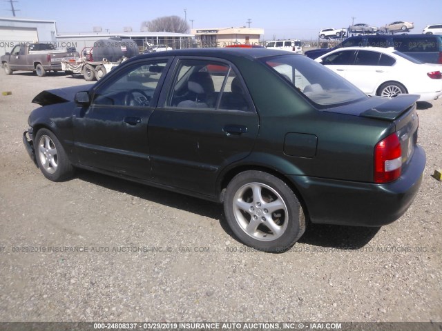 JM1BJ225210432570 - 2001 MAZDA PROTEGE LX/ES მწვანე ფოტო 3