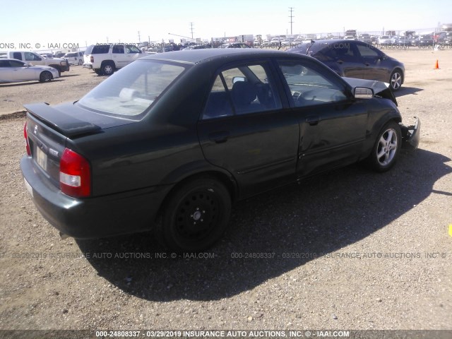 JM1BJ225210432570 - 2001 MAZDA PROTEGE LX/ES მწვანე ფოტო 4