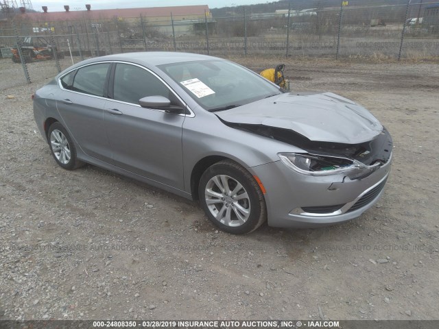 1C3CCCAB2FN631337 - 2015 CHRYSLER 200 LIMITED SILVER photo 1