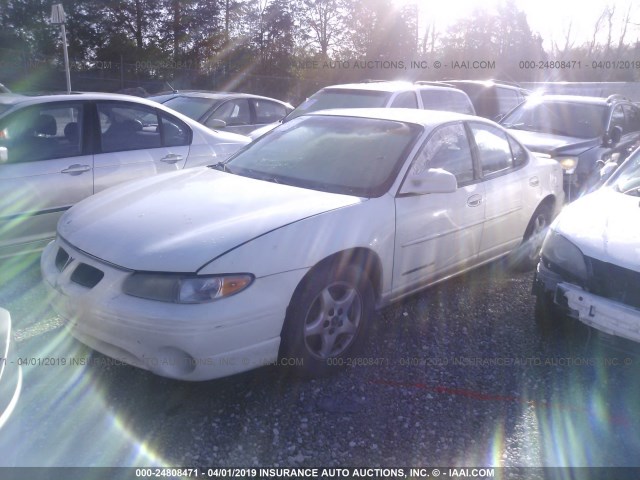 1G2WK52J62F149542 - 2002 PONTIAC GRAND PRIX SE WHITE photo 2