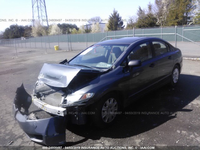 2HGFA15389H514625 - 2009 HONDA CIVIC VP GRAY photo 2