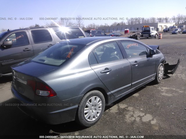 2HGFA15389H514625 - 2009 HONDA CIVIC VP GRAY photo 4