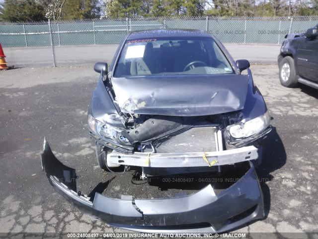 2HGFA15389H514625 - 2009 HONDA CIVIC VP GRAY photo 6