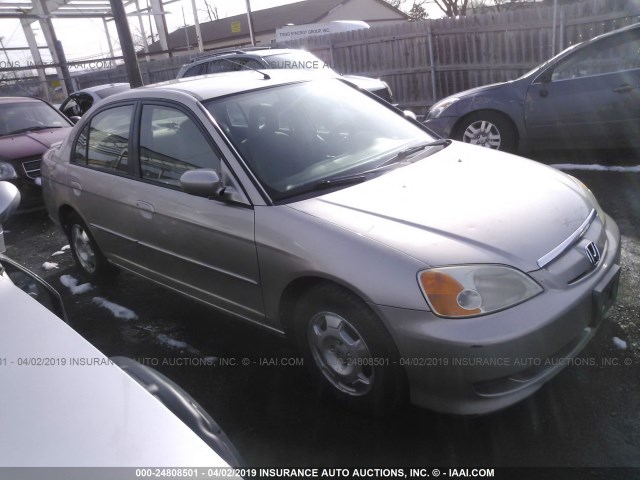 JHMES96643S014264 - 2003 HONDA CIVIC HYBRID GOLD photo 1