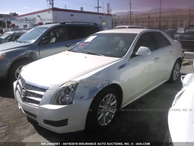 1G6DE5EG3A0135404 - 2010 CADILLAC CTS LUXURY COLLECTION WHITE photo 2