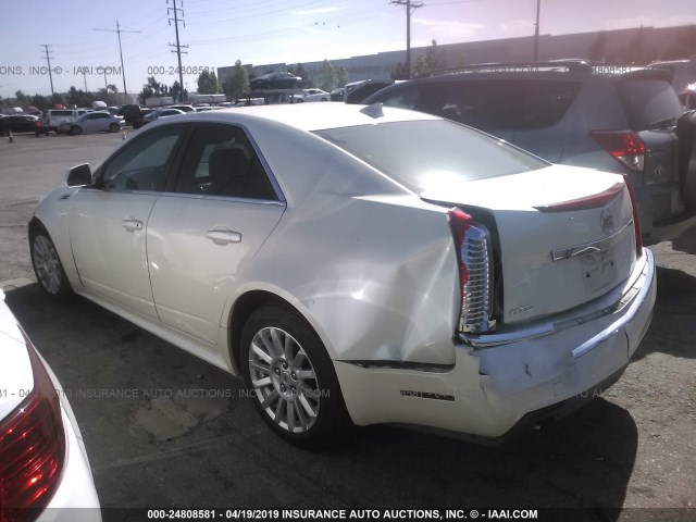 1G6DE5EG3A0135404 - 2010 CADILLAC CTS LUXURY COLLECTION WHITE photo 3