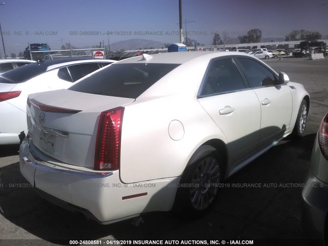 1G6DE5EG3A0135404 - 2010 CADILLAC CTS LUXURY COLLECTION WHITE photo 4