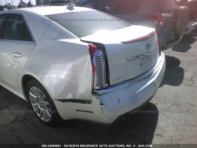 1G6DE5EG3A0135404 - 2010 CADILLAC CTS LUXURY COLLECTION WHITE photo 6