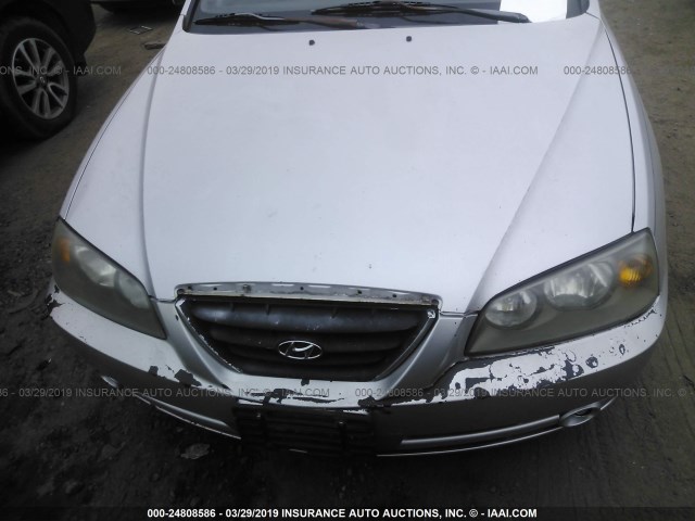 KMHDN46D74U916236 - 2004 HYUNDAI ELANTRA GLS/GT SILVER photo 6