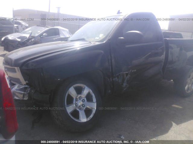 1GCNCPEX2DZ115146 - 2013 CHEVROLET SILVERADO C1500 BLACK photo 6