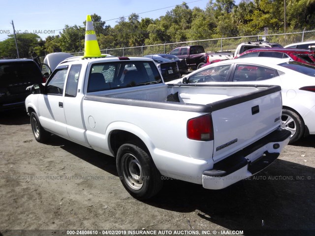 1GTCS19X338268446 - 2003 GMC SONOMA WHITE photo 3