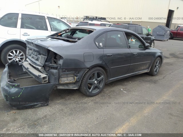 4S3BL616697218891 - 2009 SUBARU LEGACY 2.5I GRAY photo 4