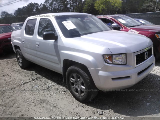 2HJYK16357H520331 - 2007 HONDA RIDGELINE RTX SILVER photo 1