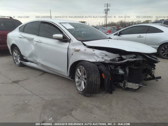 1C3CCCAB3FN571598 - 2015 CHRYSLER 200 LIMITED WHITE photo 1