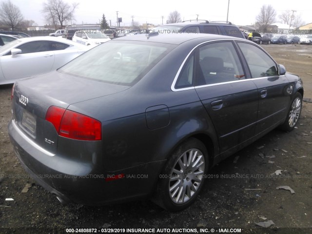 WAUAF78E36A059541 - 2006 AUDI A4 2/TURBO GRAY photo 4