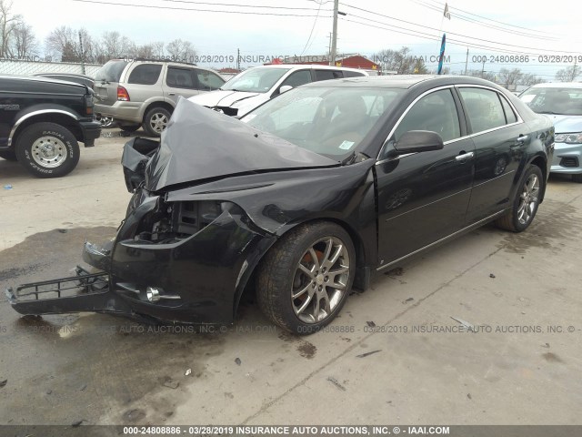 1G1ZK57799F177893 - 2009 CHEVROLET MALIBU LTZ BLACK photo 2