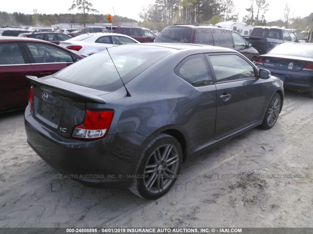 JTKJF5C7XB3018024 - 2011 TOYOTA SCION TC GRAY photo 4