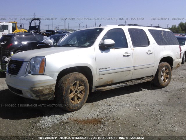 1GKS1LE02CR101030 - 2012 GMC YUKON XL C1500 SLT WHITE photo 2