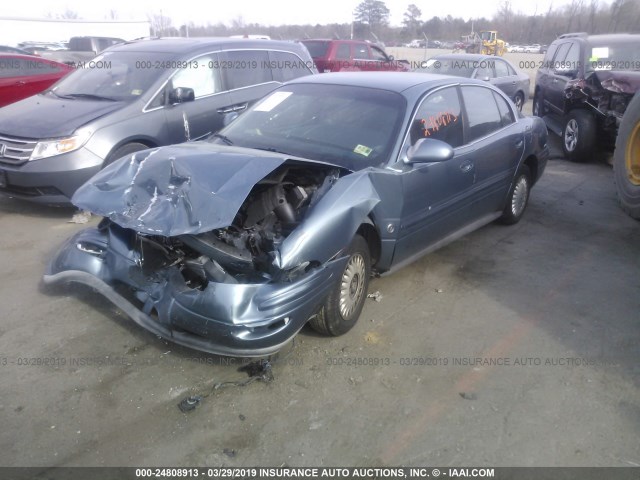 1G4HR54K31U102416 - 2001 BUICK LESABRE LIMITED BLUE photo 2