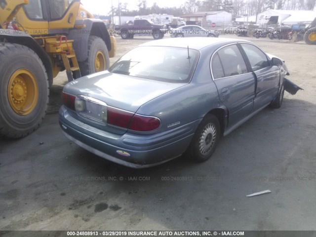 1G4HR54K31U102416 - 2001 BUICK LESABRE LIMITED BLUE photo 4