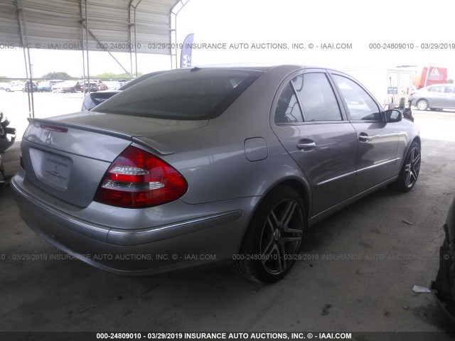 WDBUF65J25A658200 - 2005 MERCEDES-BENZ E 320 SILVER photo 4