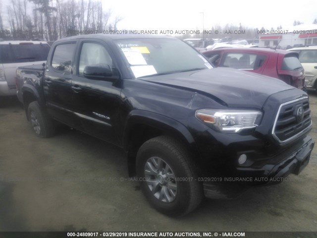 3TMCZ5AN6JM136836 - 2018 TOYOTA TACOMA DBL CAB/SR/TRDSPT/OR/PRO BLACK photo 1