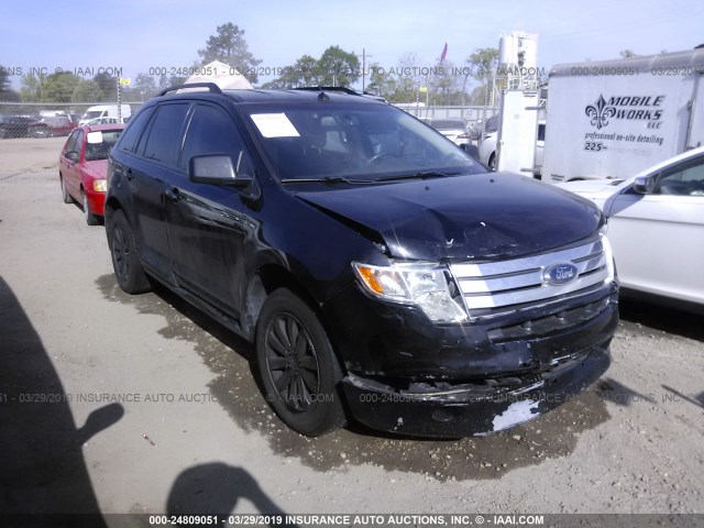 2FMDK38C98BA81016 - 2008 FORD EDGE SEL BLACK photo 1