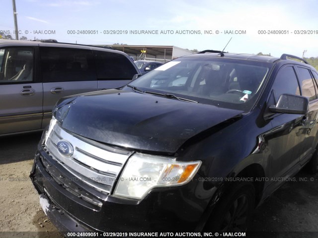 2FMDK38C98BA81016 - 2008 FORD EDGE SEL BLACK photo 2