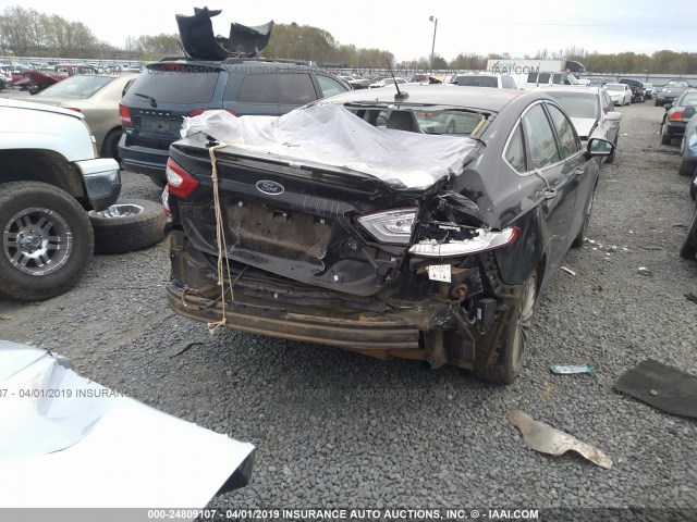 3FA6P0K95FR166997 - 2015 FORD FUSION TITANIUM BLACK photo 6