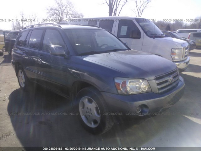 JTEEP21A550118438 - 2005 TOYOTA HIGHLANDER LIMITED BLUE photo 1