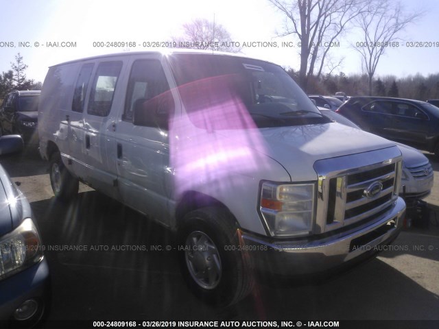 1FTNE24W78DA89393 - 2008 FORD ECONOLINE E250 VAN WHITE photo 1