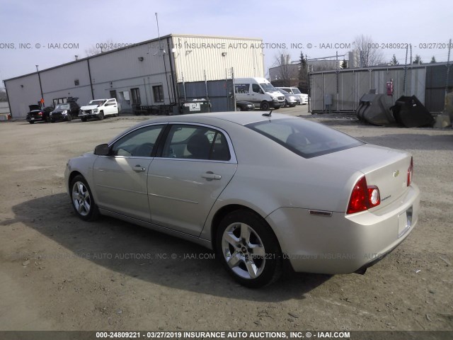 1G1ZC5EB8AF309065 - 2010 CHEVROLET MALIBU 1LT ოქროსფერი ფოტო 3