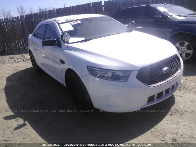 1FAHP2M87DG177979 - 2013 FORD TAURUS POLICE INTERCEPTOR WHITE photo 1