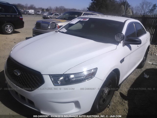 1FAHP2M87DG177979 - 2013 FORD TAURUS POLICE INTERCEPTOR WHITE photo 6