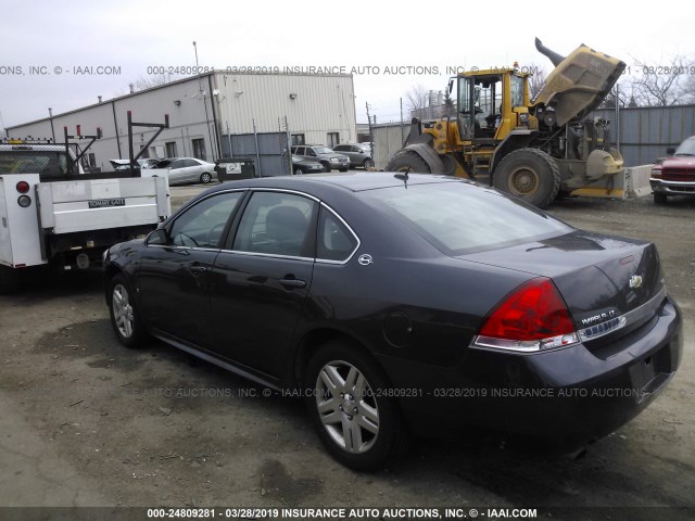 2G1WC57M291311964 - 2009 CHEVROLET IMPALA 2LT GRAY photo 3