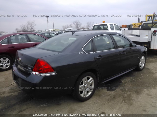 2G1WC57M291311964 - 2009 CHEVROLET IMPALA 2LT GRAY photo 4