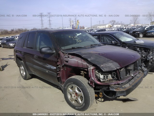 1GNDS13SX42309104 - 2004 CHEVROLET TRAILBLAZER LS/LT BURGUNDY photo 1