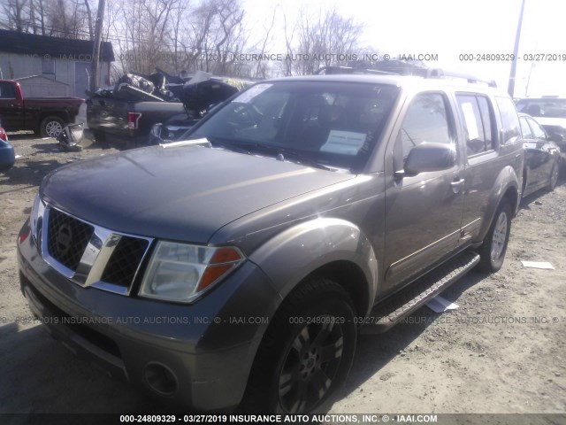 5N1AR18W16C611232 - 2006 NISSAN PATHFINDER LE/SE/XE BEIGE photo 2