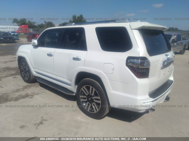 JTEZU5JR0E5077298 - 2014 TOYOTA 4RUNNER SR5/LIMITED WHITE photo 3