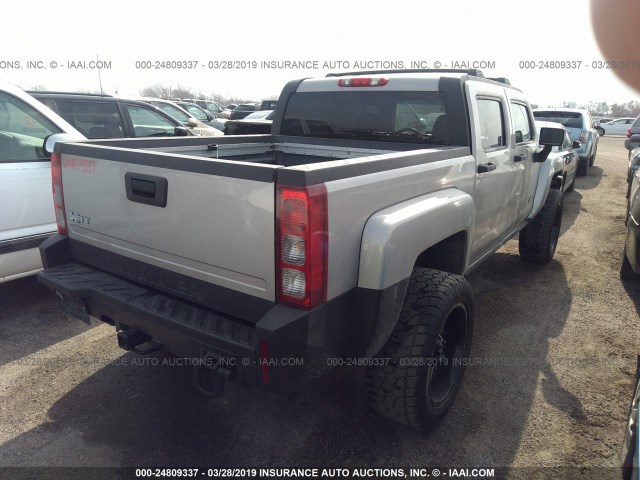 5GNEN13E098125793 - 2009 HUMMER H3T SILVER photo 4