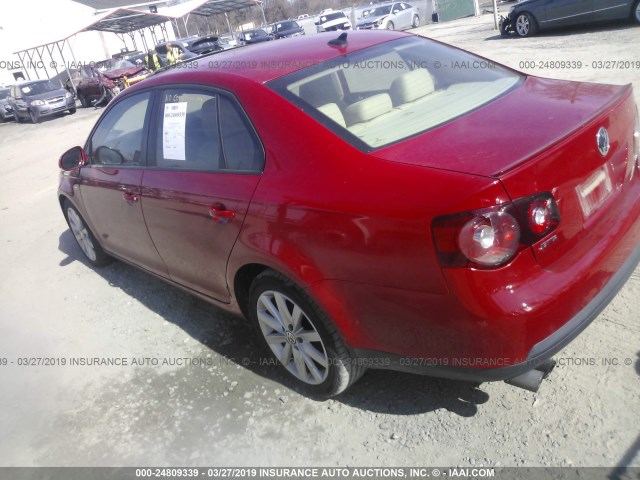 3VWRA7AJXAM041977 - 2010 VOLKSWAGEN JETTA WOLFSBURG 红色 照片 3