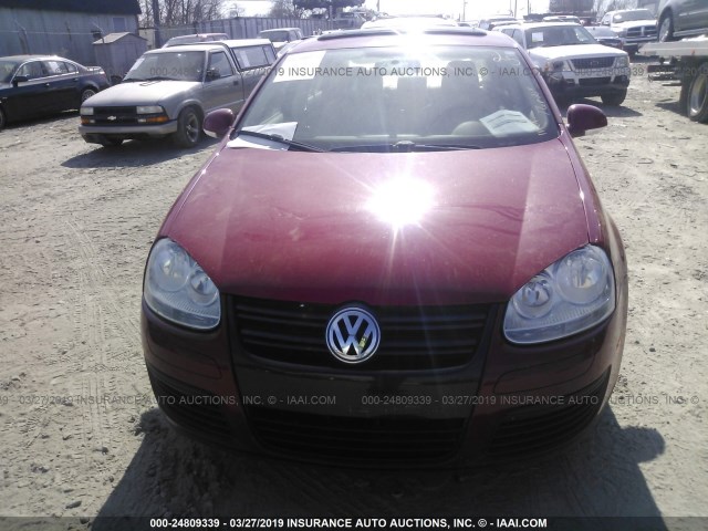 3VWRA7AJXAM041977 - 2010 VOLKSWAGEN JETTA WOLFSBURG 红色 照片 6