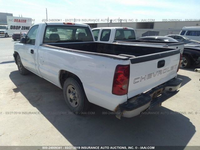 1GCEC14V53Z342407 - 2003 CHEVROLET SILVERADO C1500 WHITE photo 3