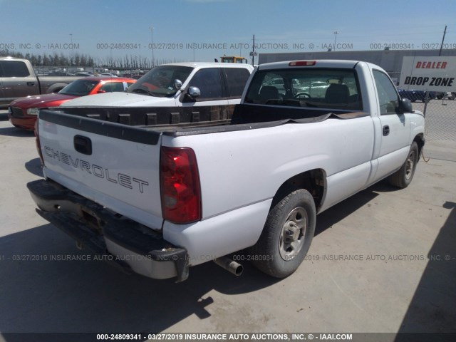 1GCEC14V53Z342407 - 2003 CHEVROLET SILVERADO C1500 WHITE photo 4