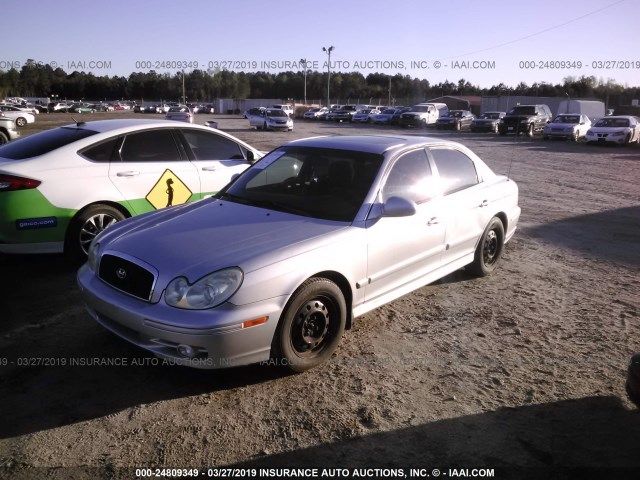 KMHWF25S84A936779 - 2004 HYUNDAI SONATA GL SILVER photo 2