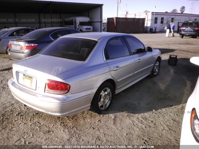 KMHWF25S84A936779 - 2004 HYUNDAI SONATA GL SILVER photo 4