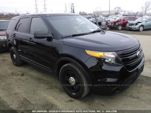 1FM5K8AR6DGC87073 - 2013 FORD EXPLORER POLICE INTERCEPTOR BLACK photo 1