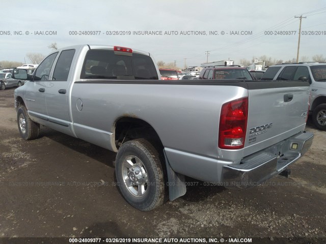 3D7KU28C84G140957 - 2004 DODGE RAM 2500 ST/SLT SILVER photo 3