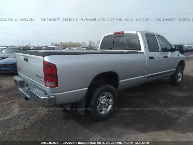 3D7KU28C84G140957 - 2004 DODGE RAM 2500 ST/SLT SILVER photo 4