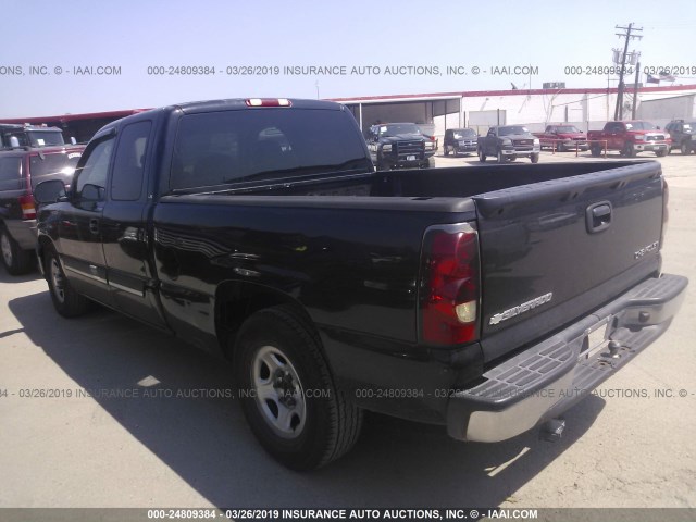 2GCEC19V941305234 - 2004 CHEVROLET SILVERADO C1500 BLACK photo 3